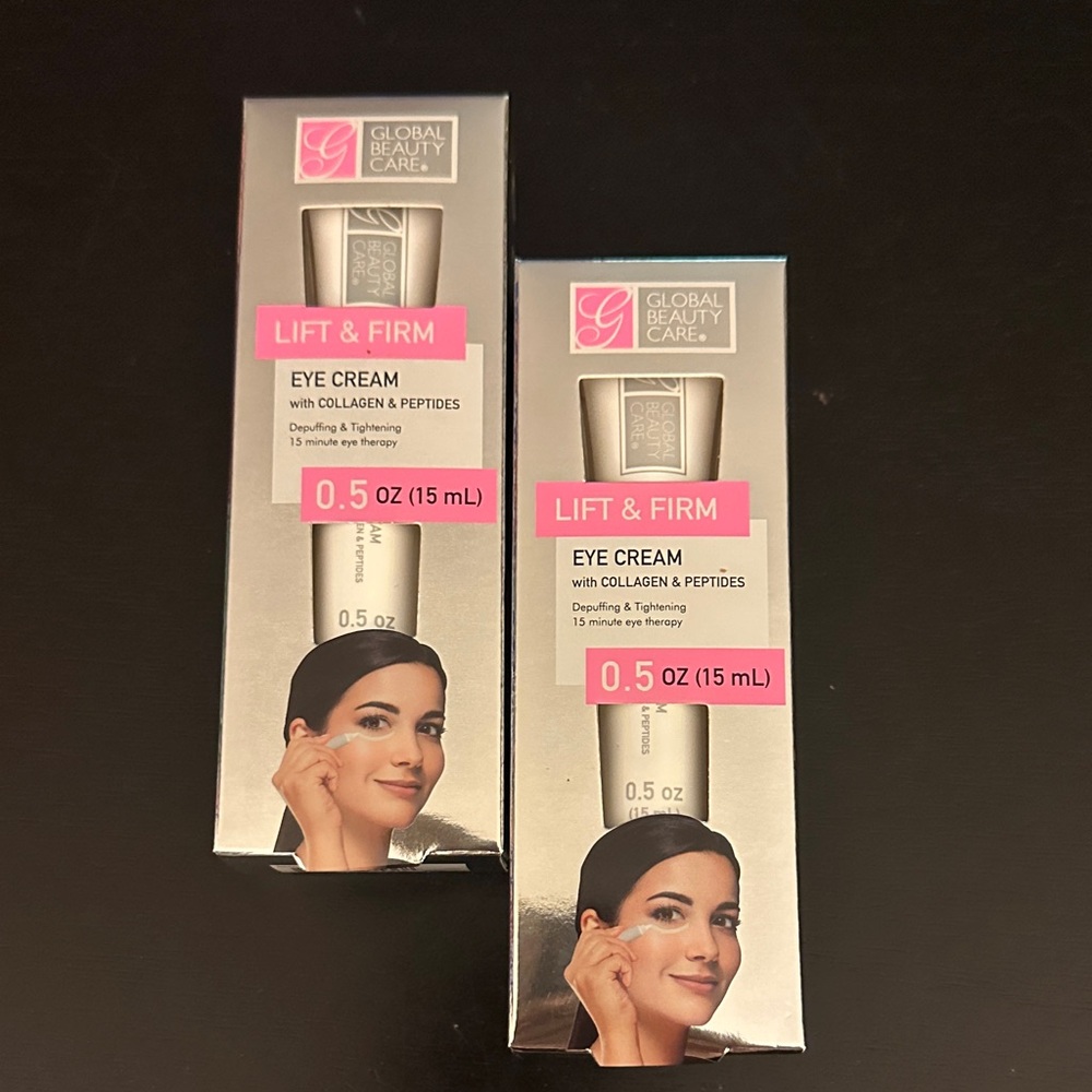2 Global Beauty Care Lift & Firm Eye Cream Collagen & Peptides